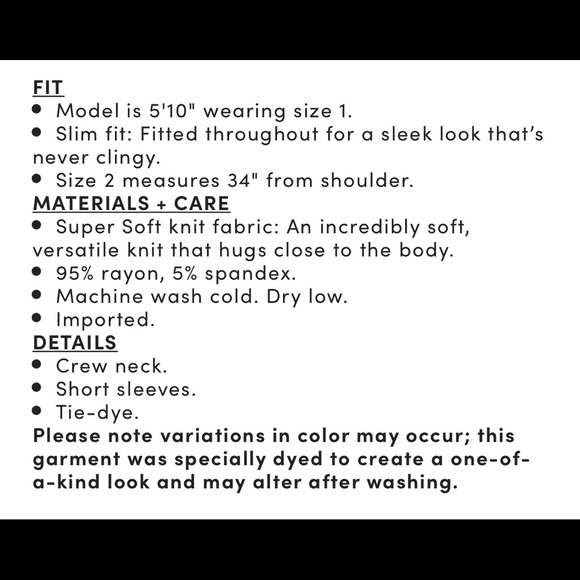 Torrid Super Soft Tie Dye Perfect Tee 5X - Picture 5 of 11